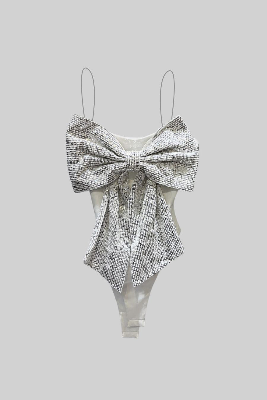 Önü Büyük Pullu Fiyonklu Bodysuit