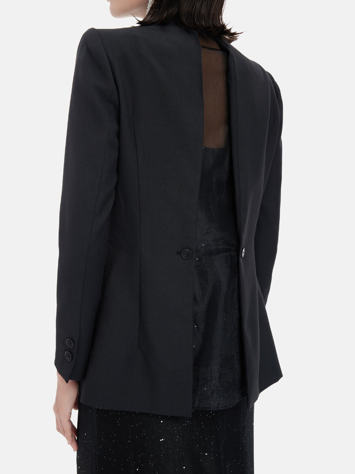 Yeniden Yapılandırılmış Organze Blazer