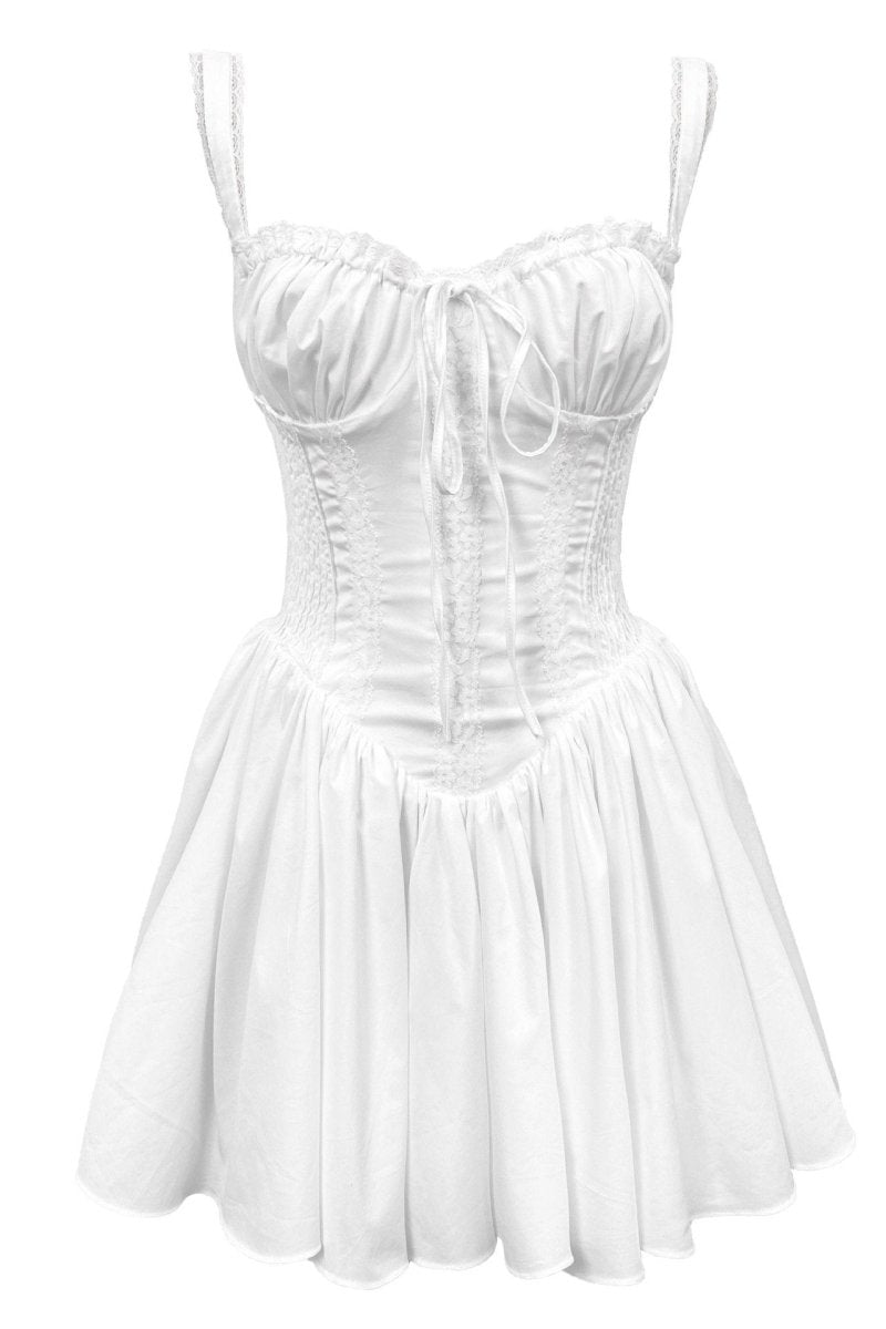Agnes Dantelli Korse Mini Puf Elbise