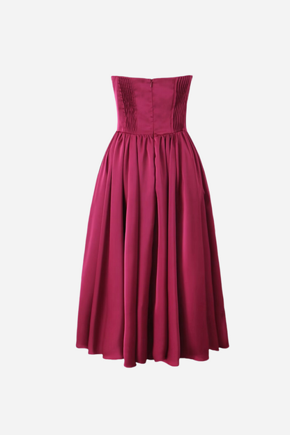 Roxanne Straplez Sweet Heart Midi Elbise