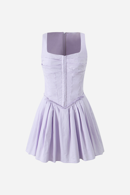 Betsy Korse Fırfırlı Cami Mini Elbise