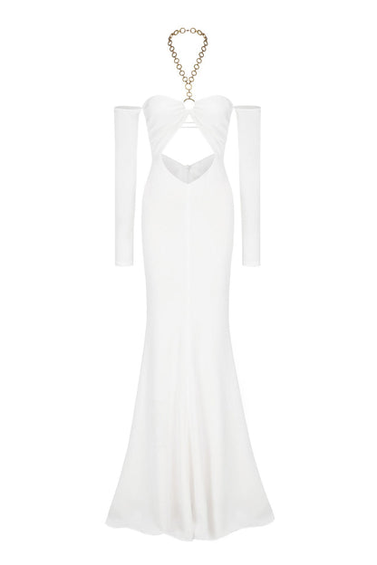 Adelaide Halter Cut Out Maxi Elbise