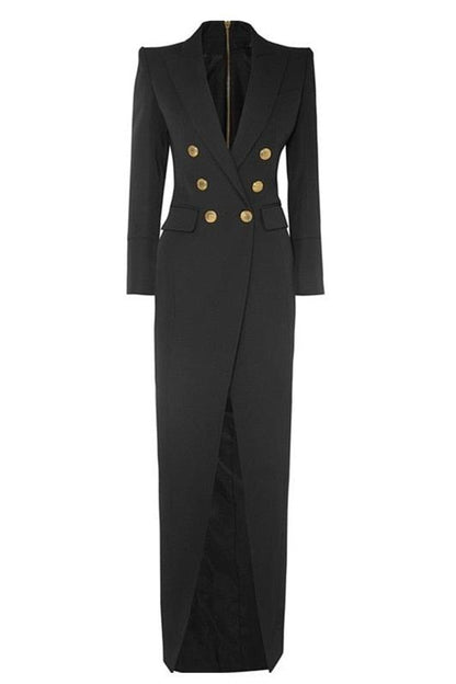 Simona Smokin Maxi Blazer Elbise