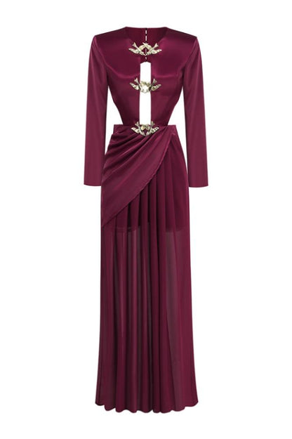Yvonne Cut-Out Sırtı Açık Maxi Elbise
