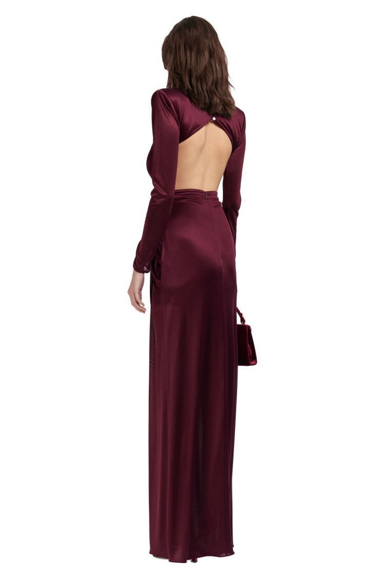 Yvonne Cut-Out Sırtı Açık Maxi Elbise