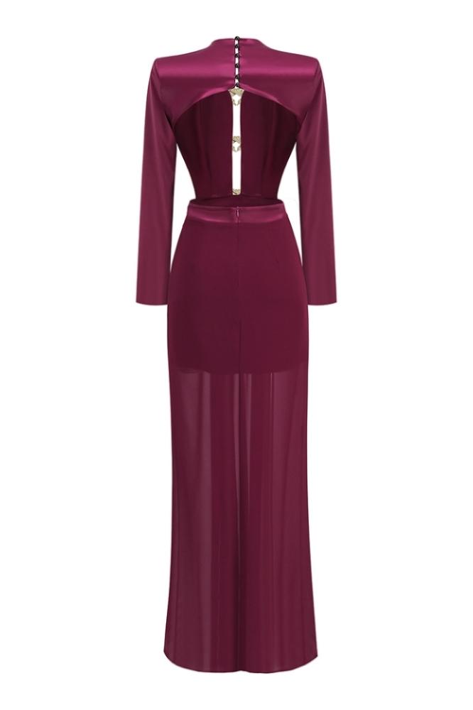 Yvonne Cut-Out Sırtı Açık Maxi Elbise